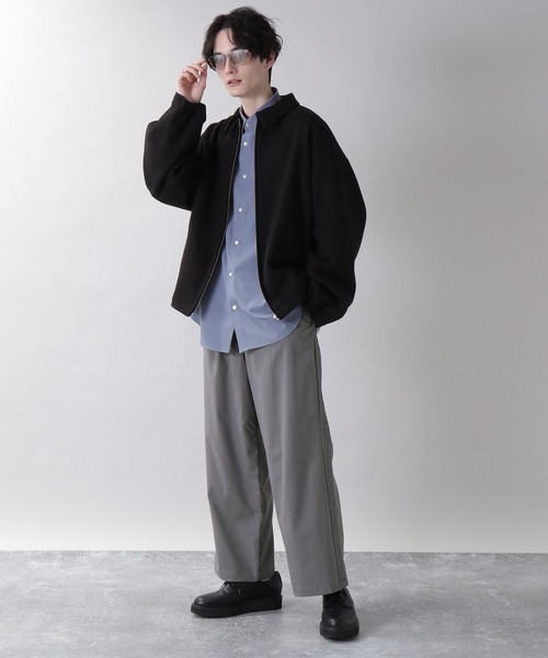 RAGEBLUE(レイジブルー)の「ジャガード刺繍ラインワイドパンツ(スラックス・メンズ・ホワイト/グリーン/グレー/ブラック・SMALL/MEDIUM/LARGE)」の6枚目の写真