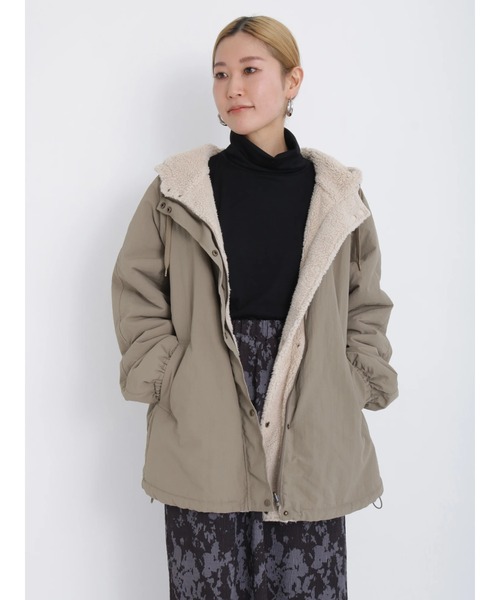 Samansa Mos2 blue（サマンサモスモスブルー）の「リバーシブルボア