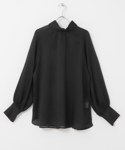 KBF（ケイビーエフ）の「ボウタイ2WAYボリュームブラウス（シャツ/ブラウス・レディース・ブラック/ベージュ/オフホワイト・ONE）」の20枚目の写真
