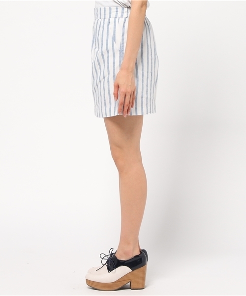 Chico(チコ)の「ストライプイージーBOXスカート(スカート・レディース・ブルー・FREE)」の3枚目の写真