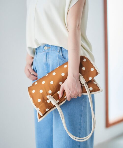 le.coeur blanc（ルクールブラン）の「ドットプリントトートバッグ（トートバッグ・レディース・ブラック系その他/ホワイト系その他/ブラウン系その他2・FREE）」の8枚目の写真