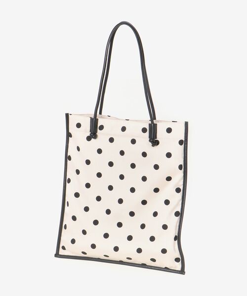 le.coeur blanc（ルクールブラン）の「ドットプリントトートバッグ（トートバッグ・レディース・ブラック系その他/ホワイト系その他/ブラウン系その他2・FREE）」の10枚目の写真
