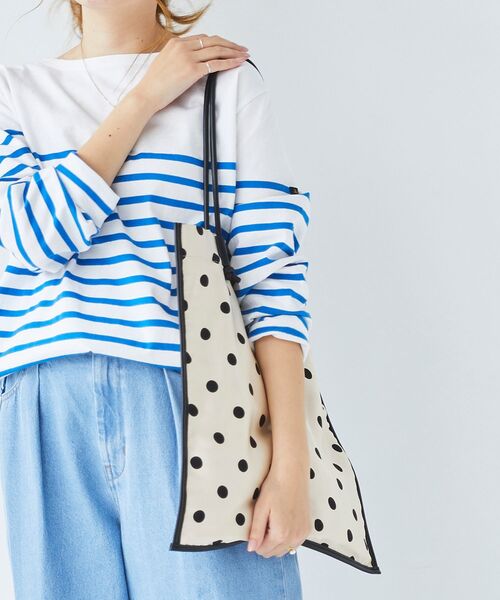 le.coeur blanc（ルクールブラン）の「ドットプリントトートバッグ（トートバッグ・レディース・ブラック系その他/ホワイト系その他/ブラウン系その他2・FREE）」の11枚目の写真