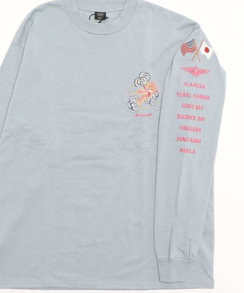 AVIREX(アヴィレックス)の「WEST PACIFIC CRUISE L/S T-SHIRT / ウェスト パシフィック クルーズ 長袖 Tシャツ / AVIREX / アヴィレックス(Tシャツ/カットソー・レディース・ホワイト/ブラック/その他18・2XL/L/M/XL)」の5枚目の写真