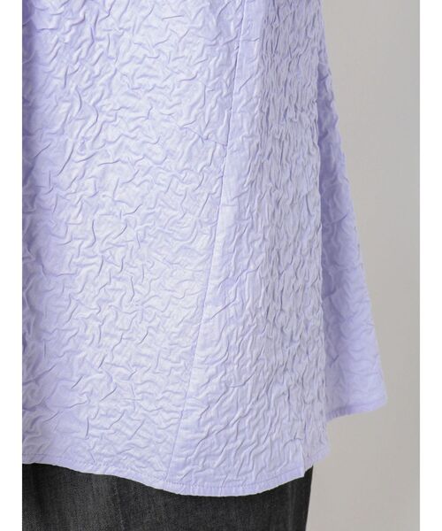 ELENDEEK（エレンディーク）の「コットンジャガードタックブラウス（シャツ/ブラウス・レディース・ブラック/オフホワイト/ライトブルー・FREE）」の9枚目の写真