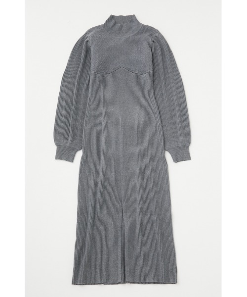 【セール】BACK CROSS KNIT ドレス（ワンピース）｜MOUSSY（マウジー）