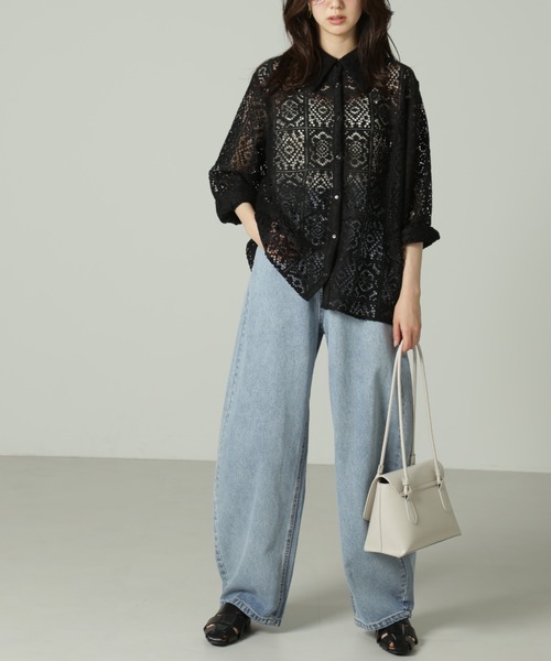 FREE'S MART（フリーズマート）の「◆ロングショルダーバッグ（ショルダーバッグ・レディース・ホワイト/ブラック/グリーン・ﾌﾘ-）」の4枚目の写真