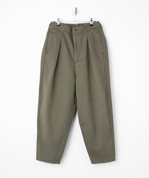 SETTO（セット）の「PISOKA：テーパードタックパンツ（チノパンツ・レディース・ベージュ/カーキ・FREE）」の2枚目の写真