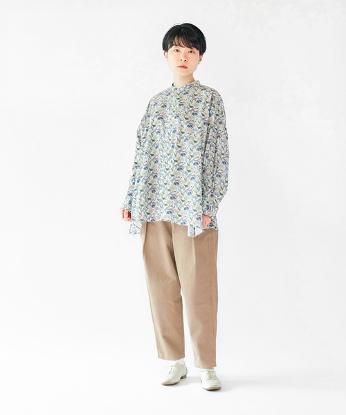 SETTO（セット）の「PISOKA：テーパードタックパンツ（チノパンツ・レディース・ベージュ/カーキ・FREE）」の6枚目の写真