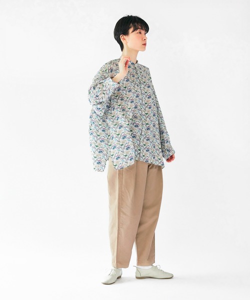 SETTO（セット）の「PISOKA：テーパードタックパンツ（チノパンツ・レディース・ベージュ/カーキ・FREE）」の7枚目の写真