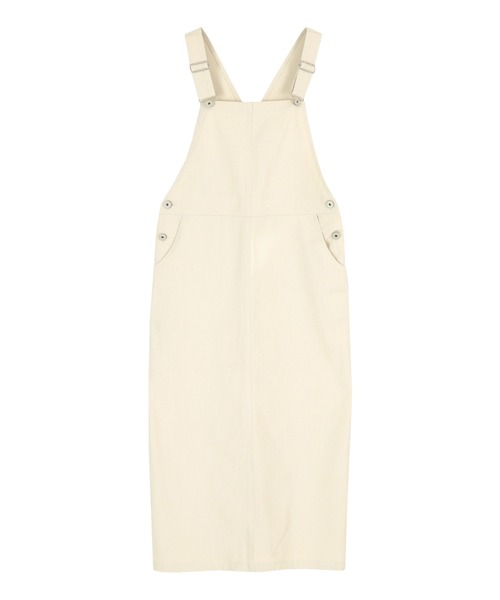 titivate（ティティベイト）の「Iﾗｲﾝｻﾛﾍﾟｯﾄ/ｼﾞｬﾝﾊﾟｰｽｶｰﾄ（ジャンパースカート・レディース・アイボリー/オリーブ/チャコール・S/M）」の4枚目の写真