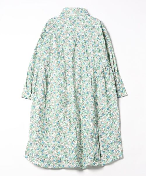 sandy（サンディー）の「【sandy】プリントシャツワンピース（ワンピース・レディース・グリーン/パープル・FREE）」の3枚目の写真