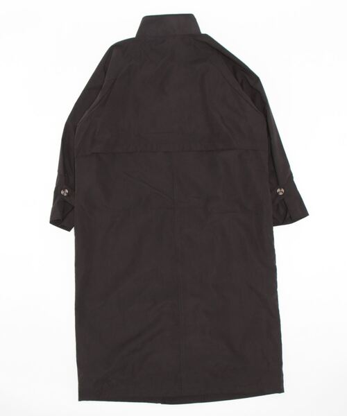 and it_（アンドイット）の「スタンドカラーロングコート（トレンチコート・レディース・ブラック/ベージュ/グレイッシュベージュ・M）」の6枚目の写真