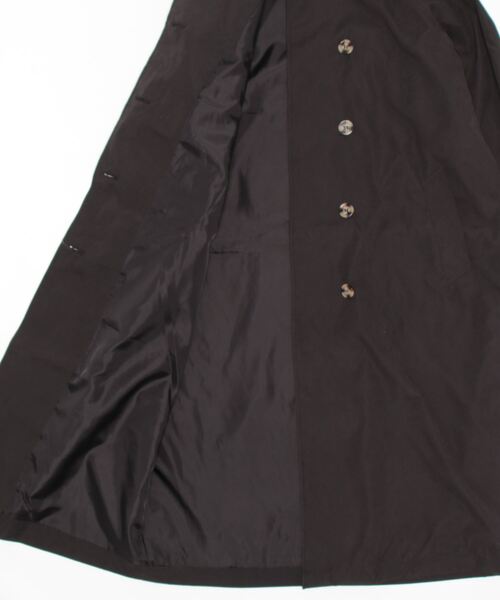 and it_（アンドイット）の「スタンドカラーロングコート（トレンチコート・レディース・ブラック/ベージュ/グレイッシュベージュ・M）」の14枚目の写真