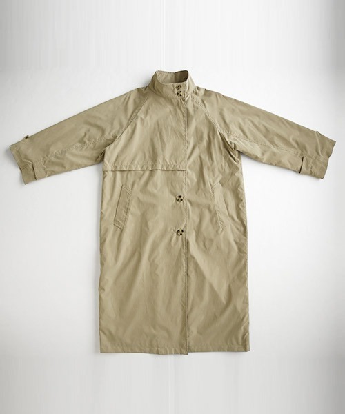 and it_（アンドイット）の「スタンドカラーロングコート（トレンチコート・レディース・ブラック/ベージュ/グレイッシュベージュ・M）」の11枚目の写真