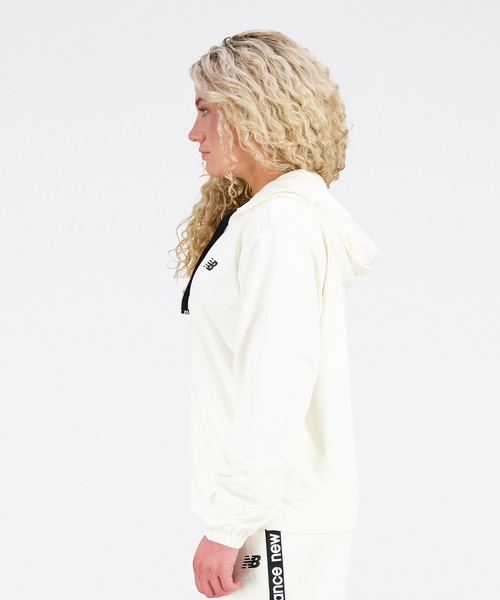 NEW BALANCE（ニューバランス）の「Relentless テリーフルジップフーディー（パーカー・レディース・ブラック/アイボリー・SMALL/LARGE/MEDIUM/X-LARGE）」の5枚目の写真