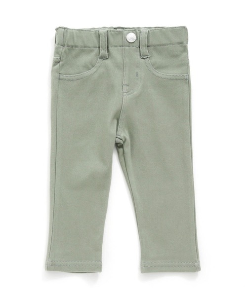 Ampersand（アンパサンド）の「Ampersand/アンパサンド ニットレギンス 7分丈（デニムパンツ・キッズ・ベージュ/ネイビー/ラベンダー/ブルー/カーキ・140/120/130）」の2枚目の写真