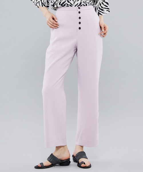 FEMMENT（ファモン）の「【FEMMENT/ファモン】《STUDIOUS別注》フロントボタンパンツ（スラックス・レディース・カーキ/ピンク系その他・1/2）」の14枚目の写真