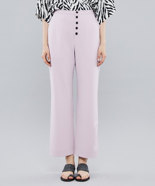 FEMMENT（ファモン）の「【FEMMENT/ファモン】《STUDIOUS別注》フロントボタンパンツ（スラックス・レディース・カーキ/ピンク系その他・1/2）」の15枚目の写真