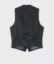 新品【ポールスミス】シャドーストライプ 6Bベスト テーラードジレ 紺 S Paul Smith - 新品 ポールスミス シャドーストライプ 6Bベスト