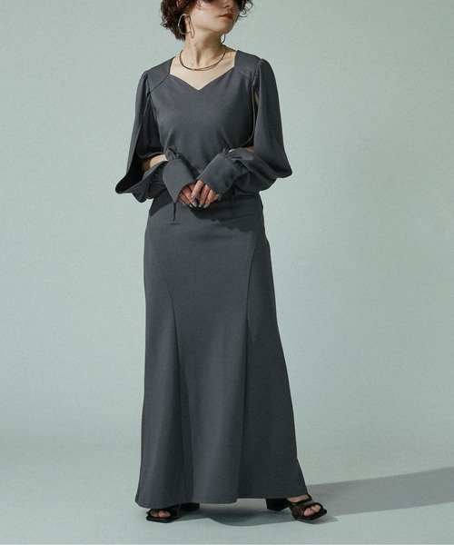 エジック　ドレス　オリーブ Ezick ドレス Lady set レーストップドレス : ZOZOTOWN Yahoo!店