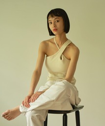 earthy | リブワンショルデザインタンクトップ(タンクトップ)