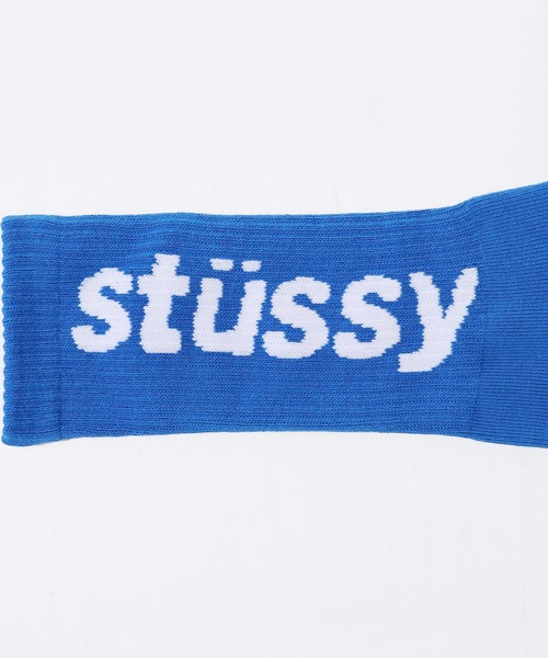 STUSSY（ステューシー）の「STUSSY/ステューシー HELVETICA CREW SOCKS 靴下（ソックス/靴下・メンズ・ホワイト×ブラック/ブラック×イエロー/ホワイト×グリーン/ホワイト×ピンク/ブラウン/ホワイト系/ブルー/ピンク/レッド・ONE SIZE）」の19枚目の写真