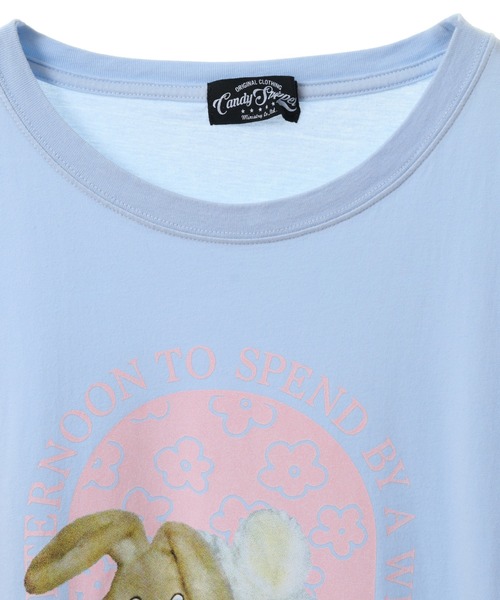 Candy Stripper(キャンディストリッパー)の「CANDY'S BUNNY BIGBIG Tシャツ(Tシャツ/カットソー・レディース・ブラック/ライトブルー/オフホワイト/ライトピンク・2)」の6枚目の写真