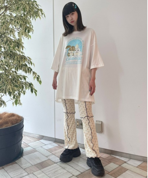 Candy Stripper(キャンディストリッパー)の「CANDY'S BUNNY BIGBIG Tシャツ(Tシャツ/カットソー・レディース・ブラック/ライトブルー/オフホワイト/ライトピンク・2)」の14枚目の写真