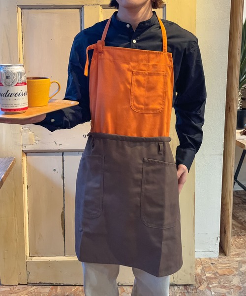 THE BAREFOOT（ベアフット）の「２WAY バイカラー エプロン APRON FK7158 BMI（エプロン・レディース・ベージュ/オレンジ/グリーン系・FREE）」の20枚目の写真