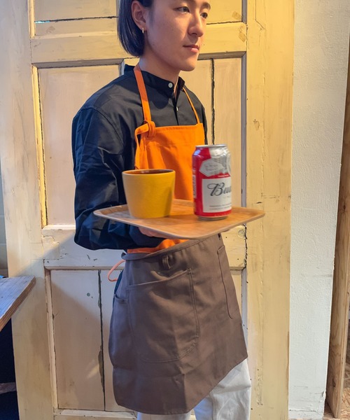 THE BAREFOOT（ベアフット）の「２WAY バイカラー エプロン APRON FK7158 BMI（エプロン・レディース・ベージュ/オレンジ/グリーン系・FREE）」の19枚目の写真