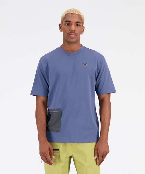 NEW BALANCE(ニューバランス)の「NB AT ポケット ショートスリーブTシャツ(Tシャツ/カットソー・メンズ・インディゴブルー・LARGE/MEDIUM/SMALL/XX-LARGE/X-LARGE)」の1枚目の写真
