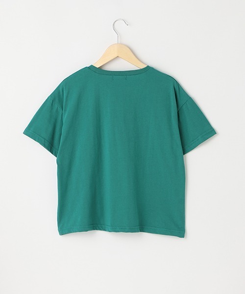 LOVETOXIC(ラブトキシック)の「カレッジロゴ990半T(Tシャツ/カットソー・キッズ・グリーン/ベージュ/サックスブルー/オフホワイト/ブラック・M/L/S/SS)」の7枚目の写真