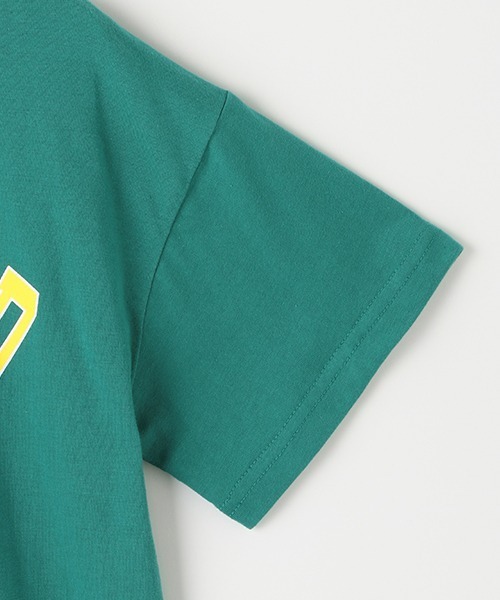 LOVETOXIC(ラブトキシック)の「カレッジロゴ990半T(Tシャツ/カットソー・キッズ・グリーン/ベージュ/サックスブルー/オフホワイト/ブラック・M/L/S/SS)」の9枚目の写真