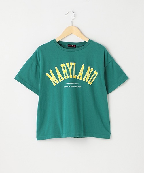LOVETOXIC(ラブトキシック)の「カレッジロゴ990半T(Tシャツ/カットソー・キッズ・グリーン/ベージュ/サックスブルー/オフホワイト/ブラック・M/L/S/SS)」の17枚目の写真
