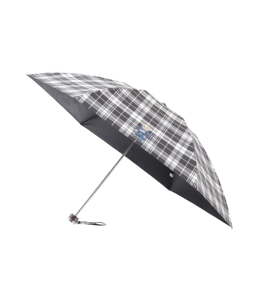 セール】遮光 晴雨兼用折りたたみ日傘 チェック POLO BEAR