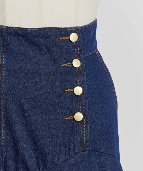 NOELA（ノエラ）の「ティアードデニムスカート（デニムスカート・レディース・インディゴブルー/ブルー/ダークインディゴブルー・S/M）」の16枚目の写真