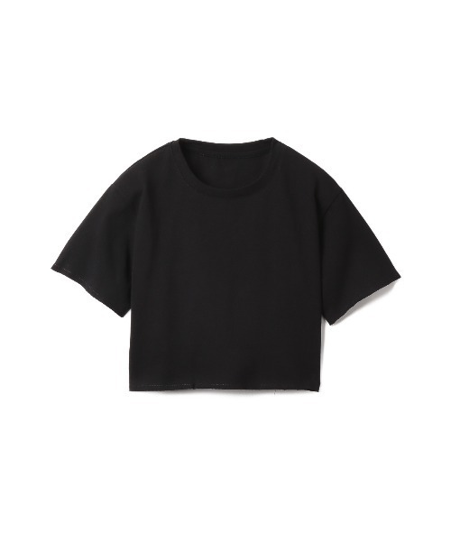 Miniministore(ミニミニストア)の「夏の新作 大人気チビT クロップド 半袖Tシャツ(Tシャツ/カットソー・レディース・チャコール/ブラック/ホワイト・FREE)」の16枚目の写真