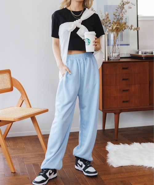 Miniministore(ミニミニストア)の「夏の新作 大人気チビT クロップド 半袖Tシャツ(Tシャツ/カットソー・レディース・チャコール/ブラック/ホワイト・FREE)」の7枚目の写真