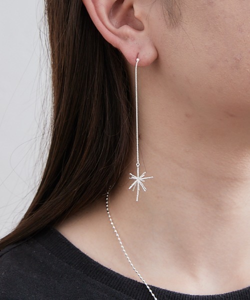 BIRTHDAY BAR(バースデイバー)の「【LIMITED NUMBER】ブライトスター スウィングピアス(ピアス(両耳用)・レディース・シルバー/ゴールド・フリー)」の6枚目の写真