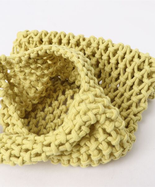 Fun & Daily（ファンアンドデイリー）の「F&D : コットンロープハンドバッグ（かごバッグ・レディース・ブラウン/イエロー/グリーン/ホワイト/ブラック・FREE）」の8枚目の写真