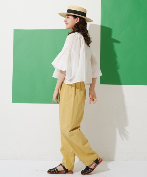 MERLOT(メルロー)の「刺繍スモックブラウス(シャツ/ブラウス・レディース・ホワイト/イエロー/パープル・FREE)」の7枚目の写真