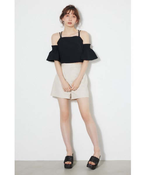 rienda（リエンダ）の「2WAYラップベルトショートパンツ（その他パンツ・レディース・ライトグリーン/アイボリー/ブラック・SMALL/X-SMALL/MEDIUM）」の7枚目の写真