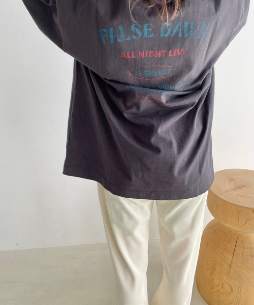 LOWRYS FARM（ローリーズファーム）の「USEDツアーTSS　908136（Tシャツ/カットソー・レディース・ホワイト/チャコールグレー/オフホワイト/イエロー/アイボリー/グレー系その他・FREE）」の21枚目の写真