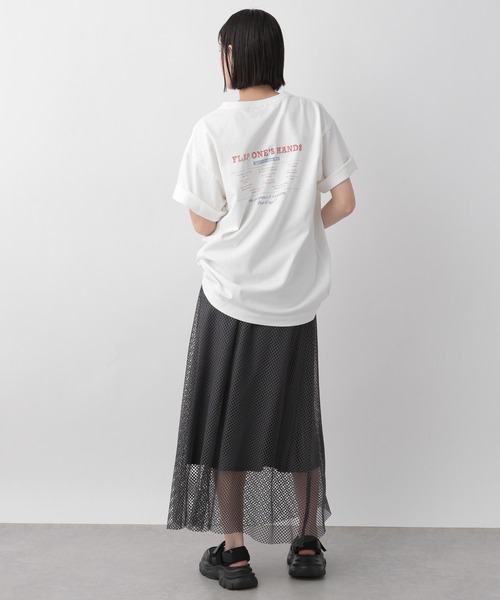 LOWRYS FARM（ローリーズファーム）の「USEDツアーTSS　908136（Tシャツ/カットソー・レディース・ホワイト/チャコールグレー/オフホワイト/イエロー/アイボリー/グレー系その他・FREE）」の20枚目の写真
