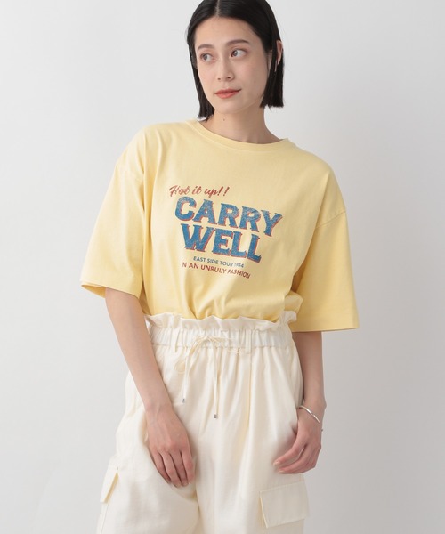 LOWRYS FARM（ローリーズファーム）の「USEDツアーTSS　908136（Tシャツ/カットソー・レディース・ホワイト/チャコールグレー/オフホワイト/イエロー/アイボリー/グレー系その他・FREE）」の22枚目の写真