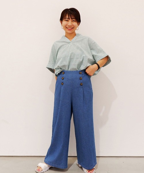 Grand PARK（グランドパーク）の「マリンデザイン　ライトデニム（デニムパンツ・レディース・ネイビー/ブルー・MEDIUM/LARGE）」の14枚目の写真