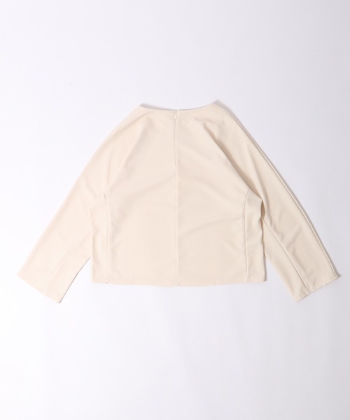 ＆soiree（アンドソワレ）の「&soiree シンプルトップス 長袖（Tシャツ/カットソー・レディース・ブラック/ベージュ・F）」の16枚目の写真