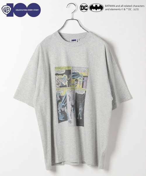 niko and...(ニコアンド)の「【ワーナー・ブラザース】BATMANコラボアソートプリントT(Tシャツ/カットソー・メンズ・ライトグレー/ブラック/オフホワイト/グリーン・MEDIUM/LARGE)」の3枚目の写真