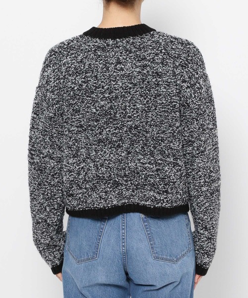 LOWRYS FARM（ローリーズファーム）の「ツイードカーディガンロングスリーブ　968107（カーディガン/ボレロ・レディース・ブラック/パープル/アイボリー・FREE）」の10枚目の写真